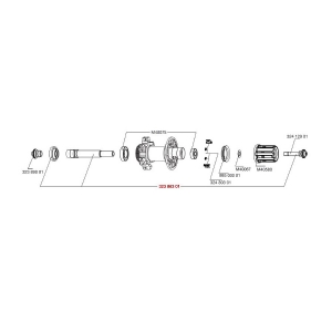 Mavic Arka Göbek Mili Crossmax SL Disc CL