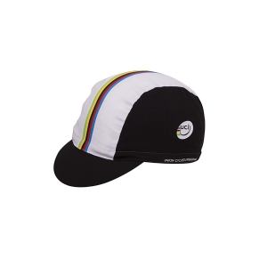 Santini Cap UCI Rainbow Cotton