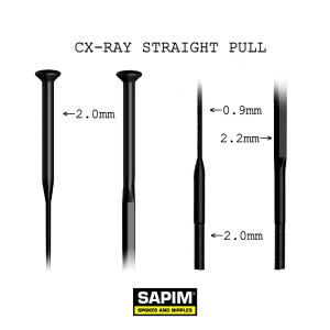 Sapim Jant Teli CX Ray Straight Pul Aero Özel Ölçü